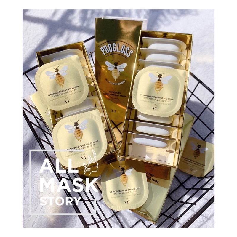 MẶT NẠ VT SỮA ONG CHÚA PROGLOSS GOLD CAPSULE MASK