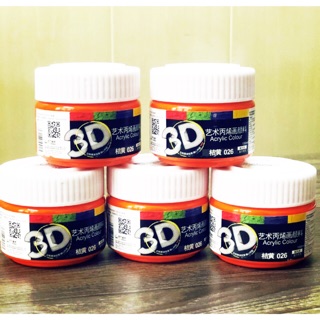Mầu Acrylic 3D dùng cho mọi chất liệu, 100ml