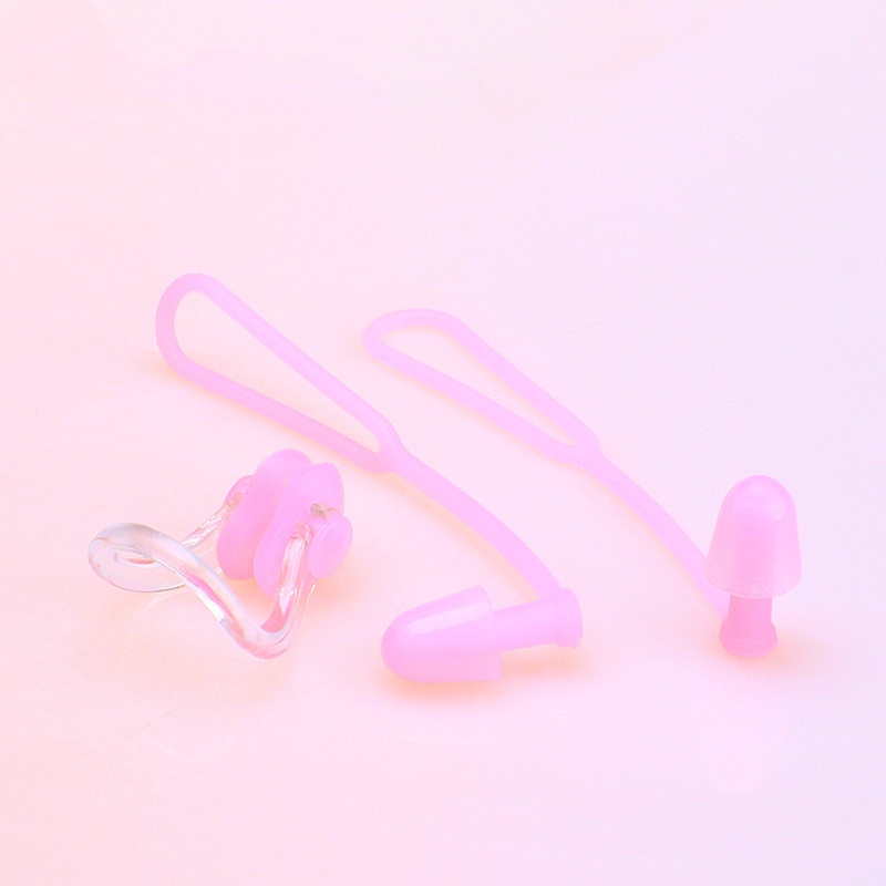 Kẹp Mũi Và Bịt Tai Bằng Silicone Chống Thấm Nước Tiện Dụng Khi Đi Bơi