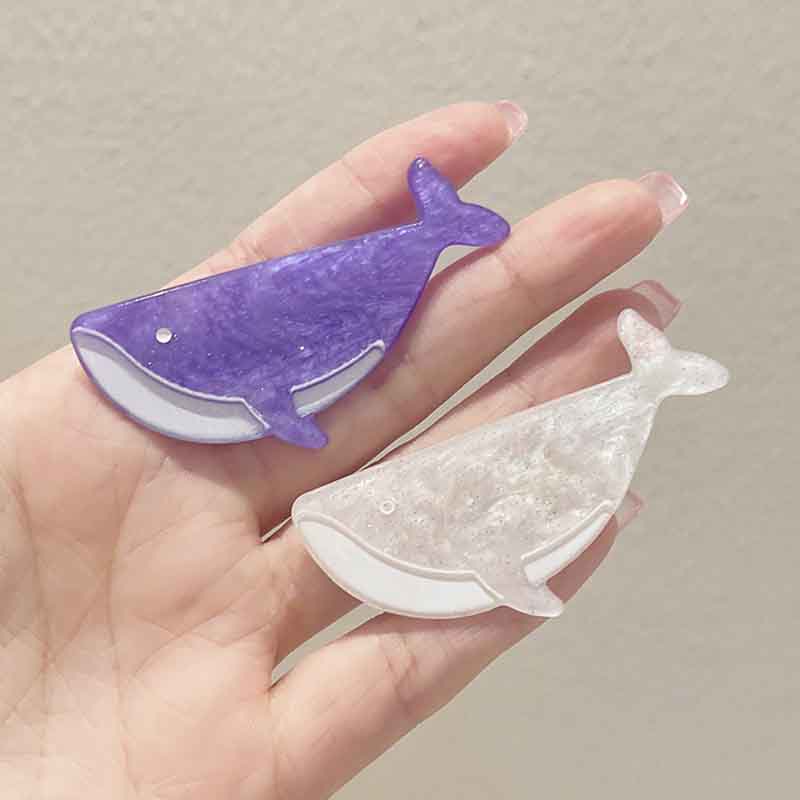 Kẹp Tóc Hình Cá Voi Nhỏ Dễ Thương Phong Cách Hàn Quốc Cho Bé