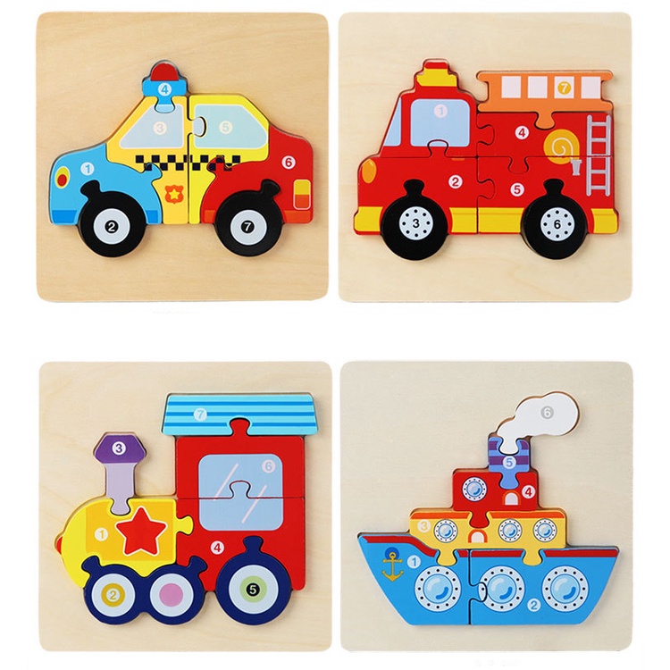 Tranh ghép hình 3d bằng gỗ  giúp bé phát triển khả năng ghi nhớ hình ảnh và tưởng tượng, tư duy phân tích