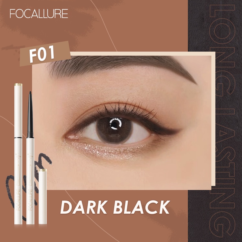 Bút Kẻ Mắt Dạng Gel Focallure 1.7mm Chống Thấm Nước Lâu Trôi Dễ Sử Dụng