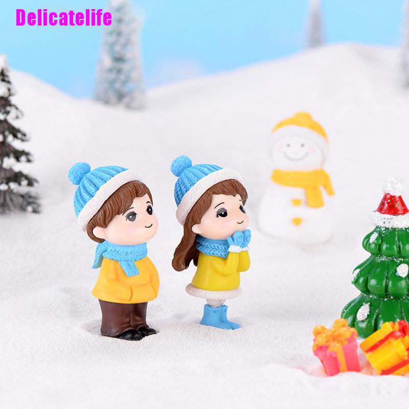 Set 3 Đồ trang trí cặp đôi trang trí cây thông giáng sinh mini DIY