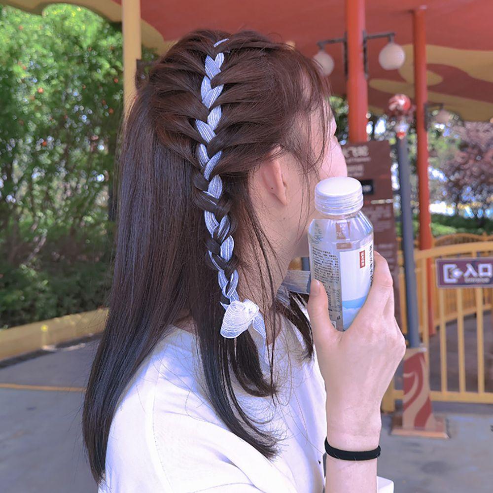 Kẹp Tóc Hình Nơ Ren Ruy Băng Ngọt Ngào Cho Nữ