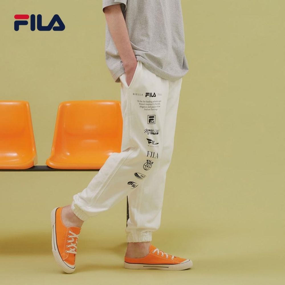 Quần dài unisex Fila Logo Graphic - New Beginning Collection - FS2FPD1113X-OWH