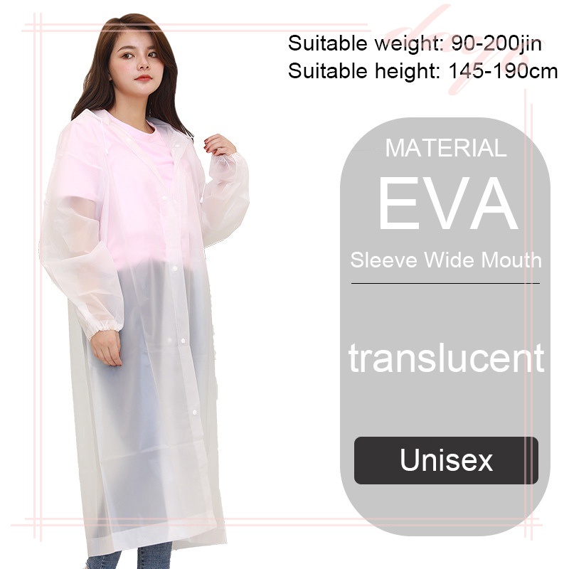 Áo Mưa Ponchos Bằng EVA Chống Nước Thoáng Khí Khẩn Cấp Có Thể Tái Sử Dụng Cho Người Lớn
