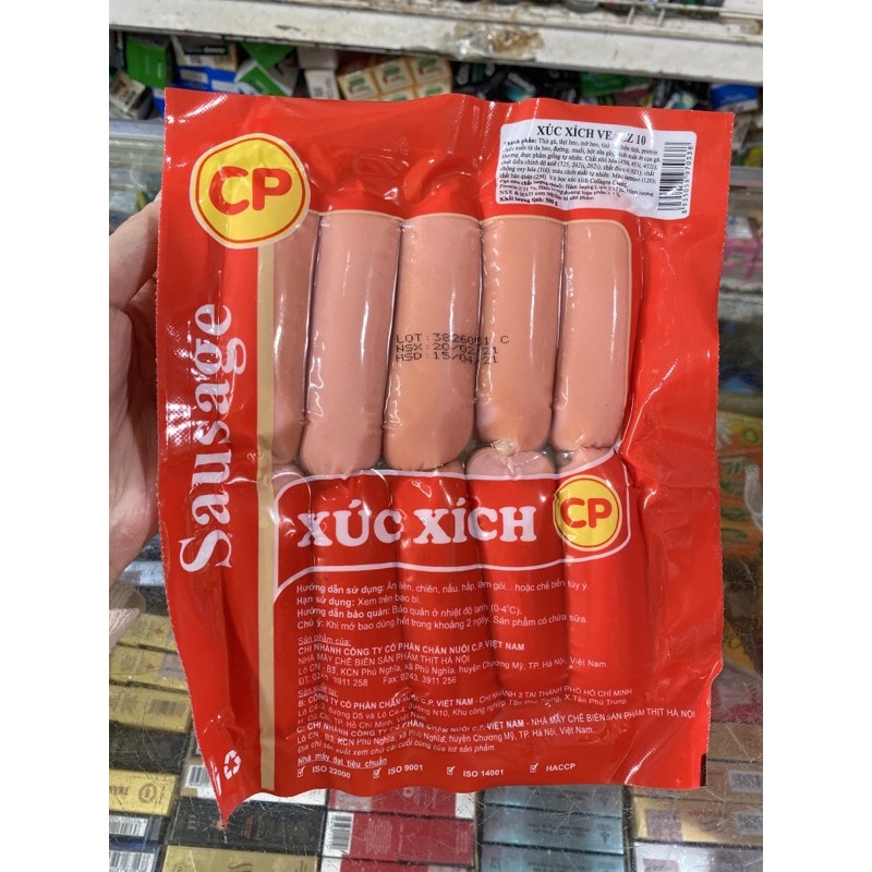 Xúc Xích Hong Khói CP Gói 500Gr (Nhận Đơn Qua Grab/Nowship)