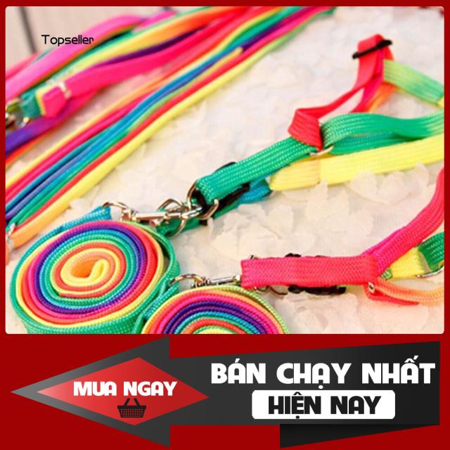 ☄️☄️(ĐỔ BUÔN)DÂY DẮT CHÓ MÈO ĐI DẠO CHẤT LIỆU DÙ TẾT CỰC BỀN!! 0