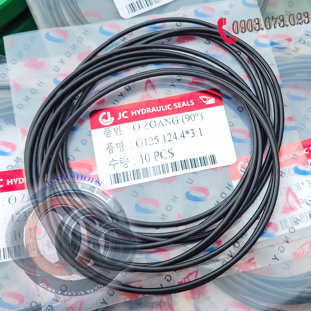 Ron  cao su thủy lực,vòng đệm cao su Oring dành cho ty thủy lực xe cơ giới  | KND Shop