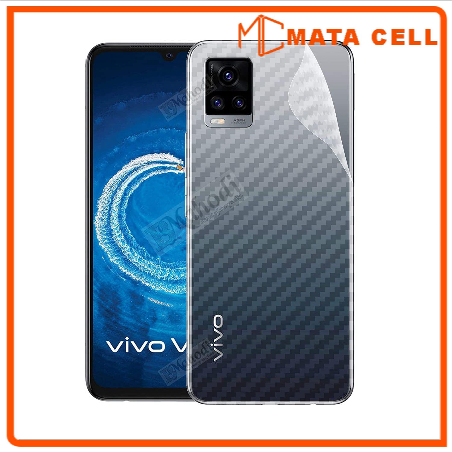 Miếng Dán Sợi Carbon Chống Va Đập Cho Vivo V20 Skin / Garskin / Sticker Lưng