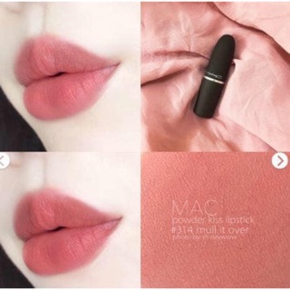 (Hàng duty đủ bill) Son MAC Powder Kiss 314 Mull it over