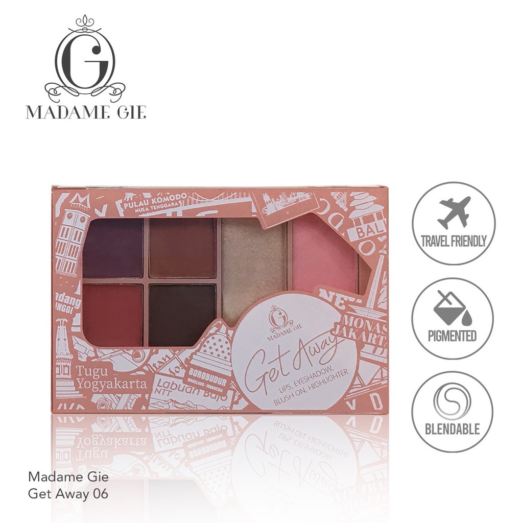 (hàng Mới Về) Bảng Phấn Trang Điểm Mặt Madame Gie Getaway | BigBuy360 - bigbuy360.vn