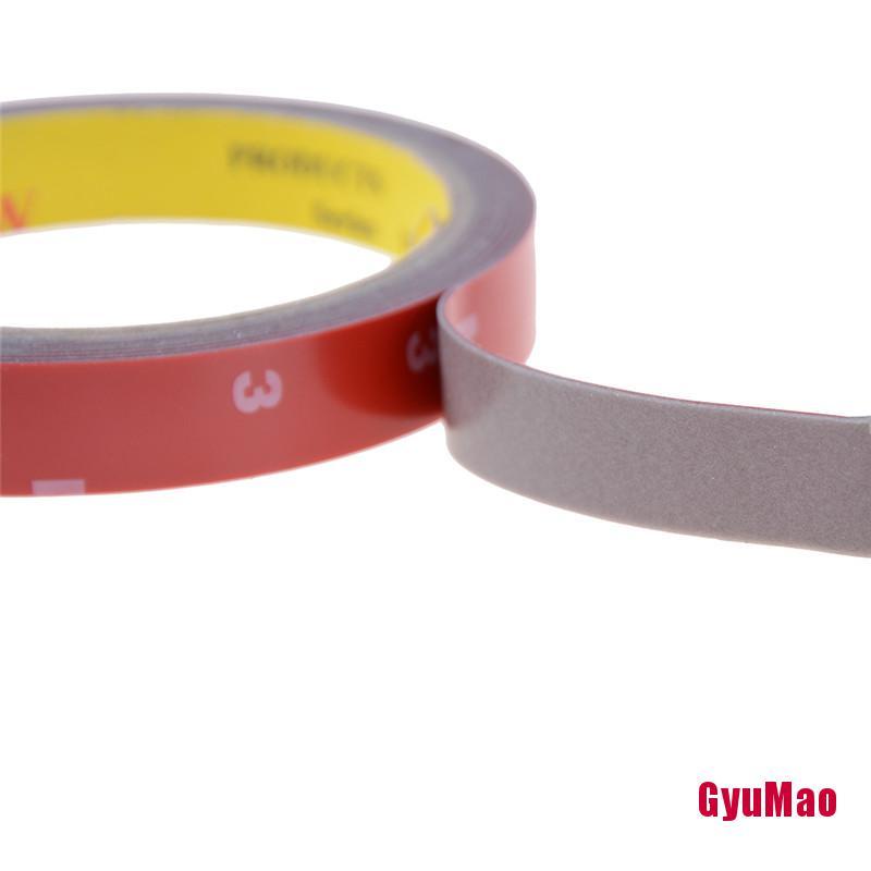 1 Cuộn Băng Keo Xốp Acrylic Hai Mặt Màu Đỏ Độ Bền Cao Dán Xe Hơi/Xe Tải