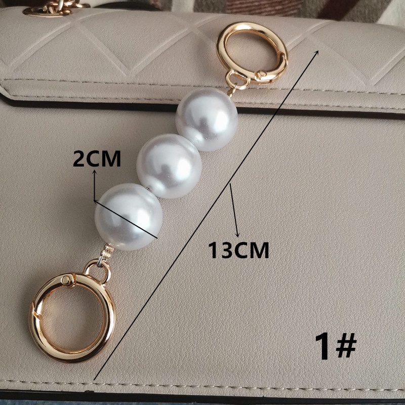 Dây Xích Ngọc Trai Giả Nối Dài Túi Đeo Vai Tiện Dụng