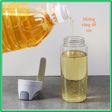 [MUA TẶNG QUÀ] Bình đựng dầu ăn, gia vị 600 ml tự động mở nắp khi rót | BigBuy360 - bigbuy360.vn
