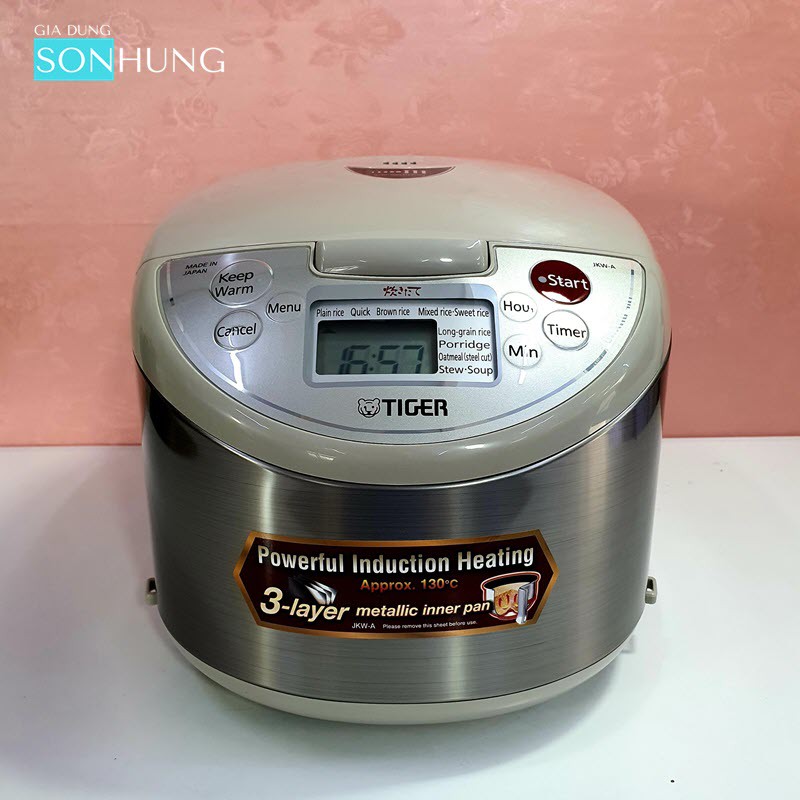 Nồi cơm điện tử cao tần Tiger JKW-A18S Dung tích 1.8 Lít [BẢO HÀNH CHÍNH HÃNG] sản xuất tại Nhật Bản