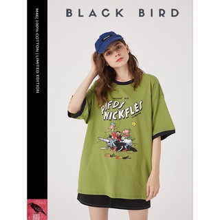 [FORM OVERSIZE - BLACKBIRD T-SHIRT] ÁO PHÔNG NAM NỮ M46 | PIEDS NICKFLÉS