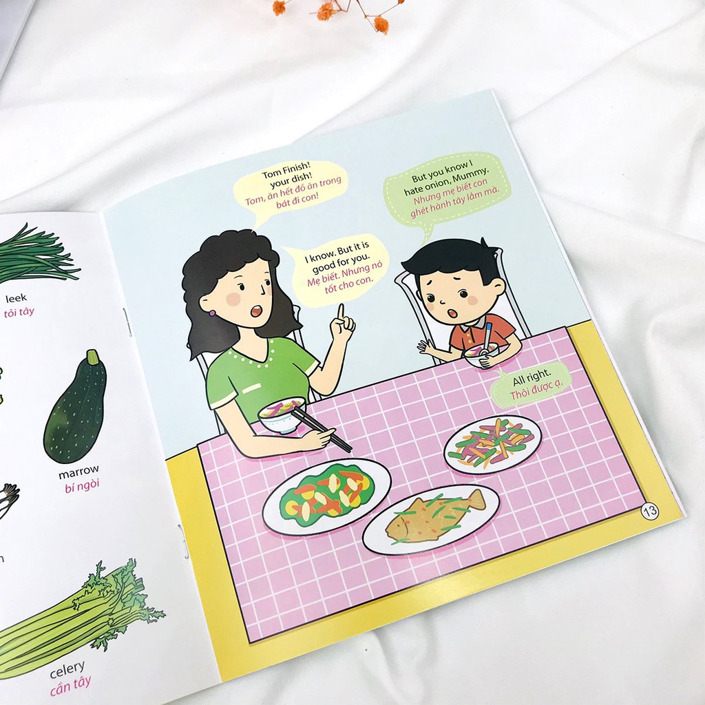 Sách - Combo 5 Phút Mỗi Ngày - Bộ Sách Tiếng Anh Đầu Tiên Cha Mẹ Dạy Bé (8 Cuốn) ml