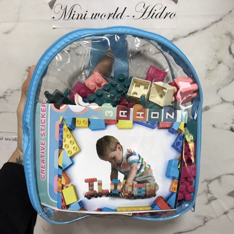 Balo Lego lắp ráp ghép cho bé