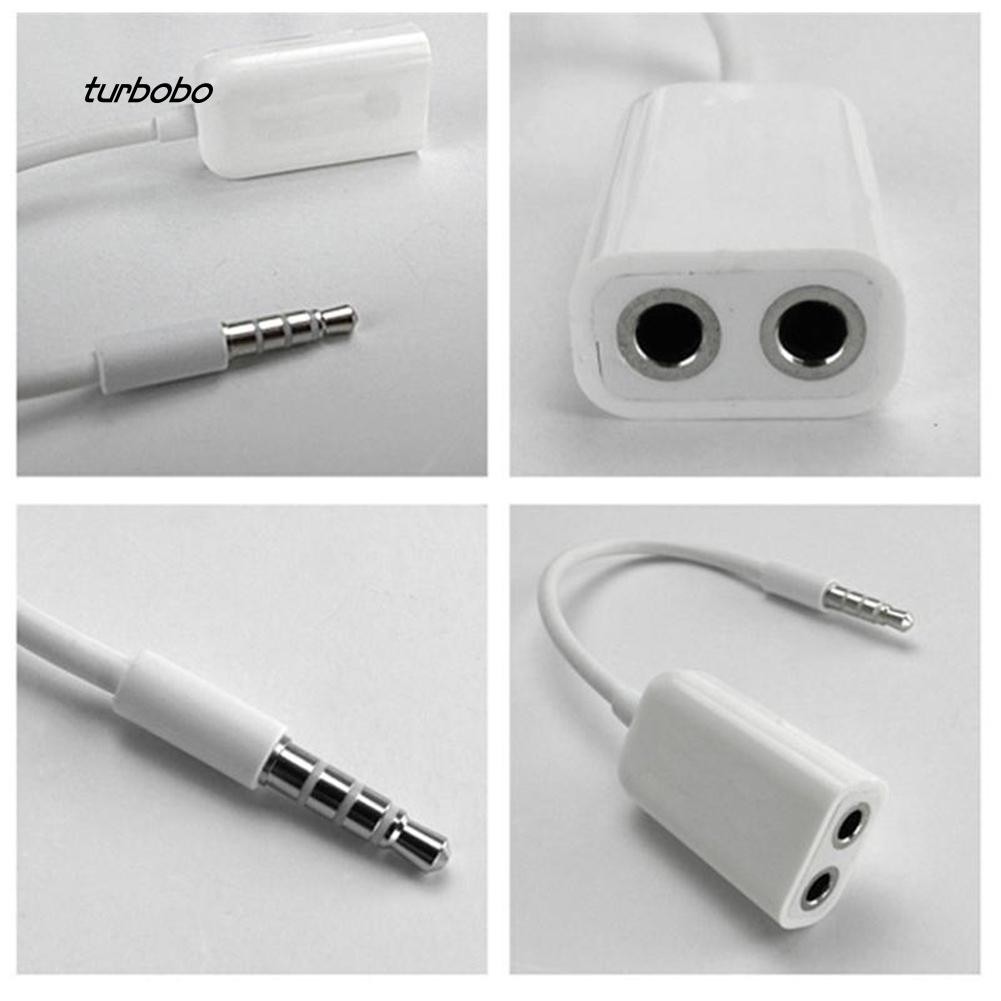 Dây Cáp Chia Âm Thanh Từ Giắc Cắm 3.5mm Sang Cổng Cắm Kép Cho Điện Thoại Tiện Dụng Cao Cấp