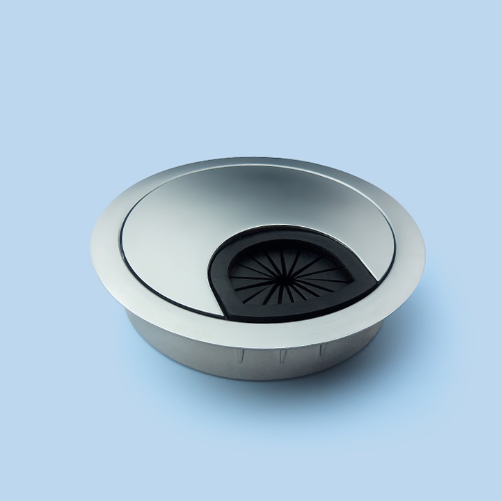 NẮP LUỒN DÂY ĐIỆN TRÒN INOX - 1CÁI hàng cao cấp