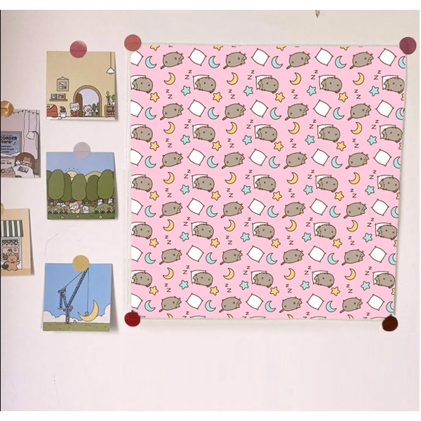 Tranh vải treo tường sumikko TVTT4 tonton usagyuuun shiba pusheen cute hoạt hình dễ thương 45x45cm