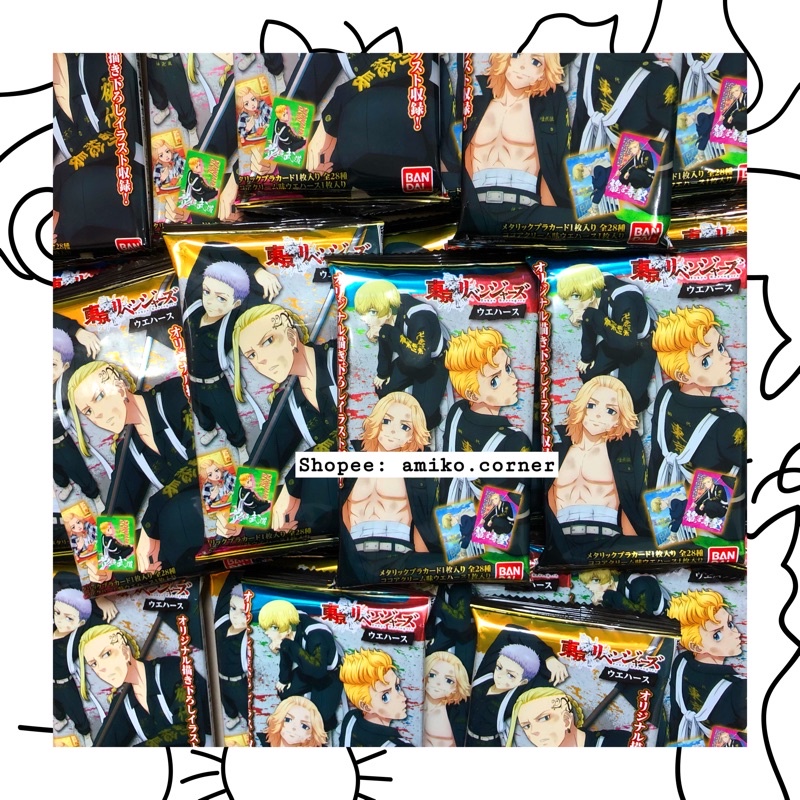 Pack card nhân phẩm Tokyo Revengers random nguyên seal hàng chính hãng