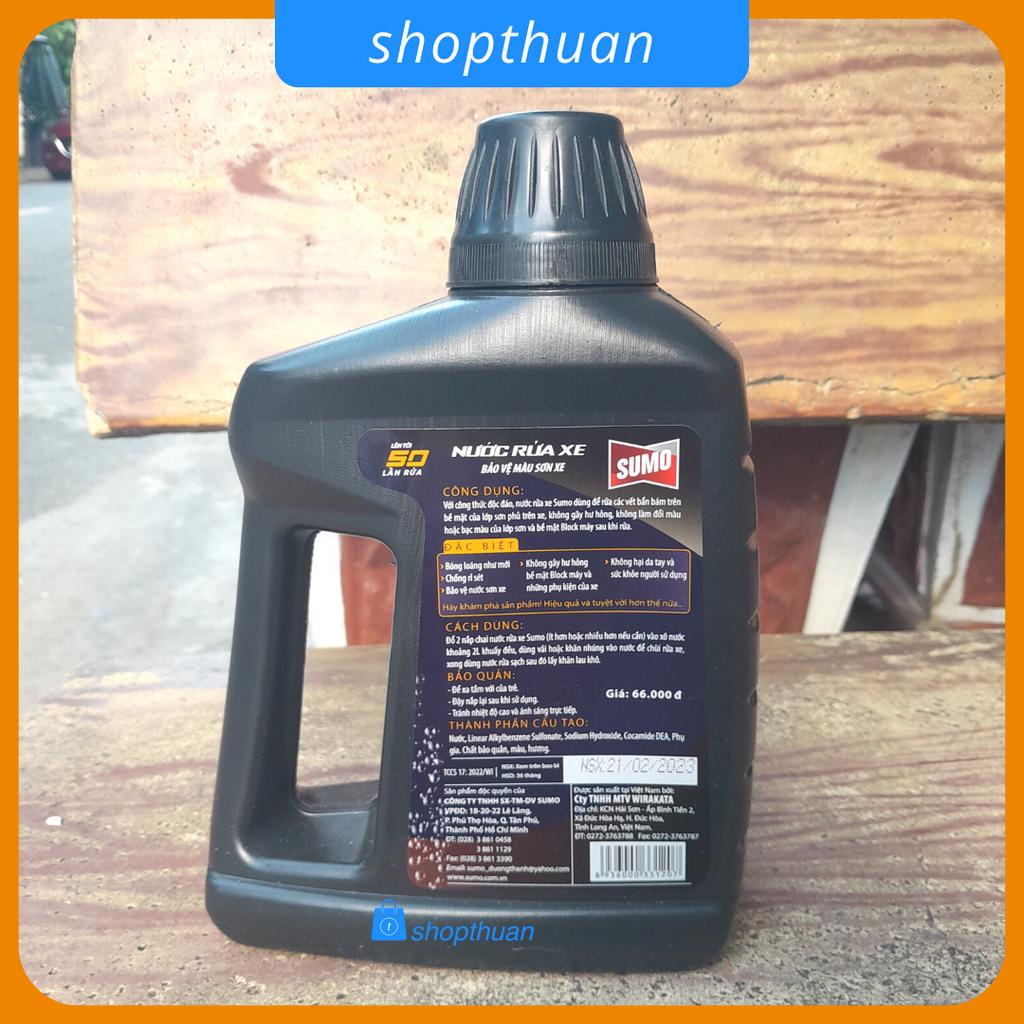 Nước rửa xe Sumo Wash &amp; Wax 1 Lít ( mẫu mới)