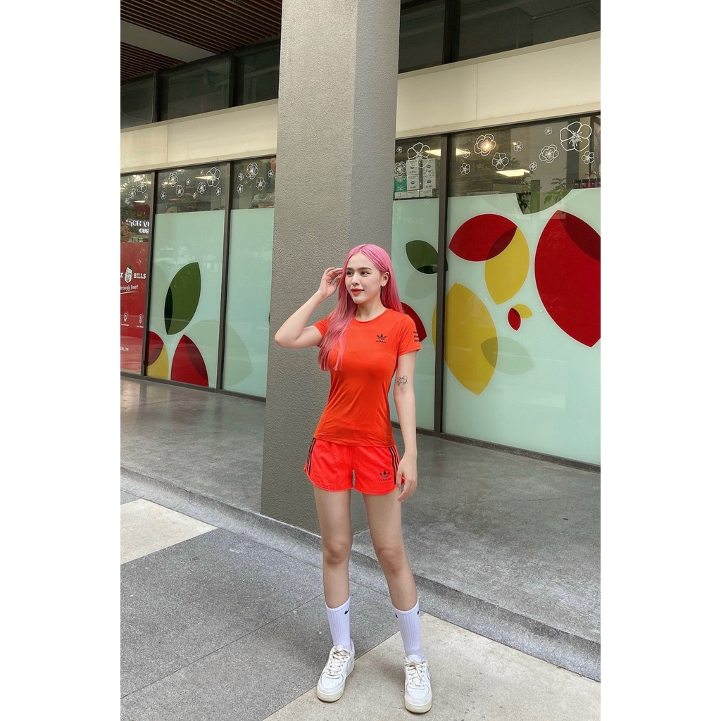 Aó Thun Nữ Phủ Bụng Tập Gym Thể Thao Bin Sport A178