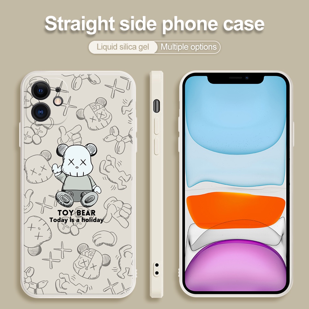 Ốp điện thoại hình gấu Cho Tương thích cho iphone 11 Pro Max XR XS MAX X 13 Pro Max 6S 6 8 7 Plus 12 Pro Max 13 Mini SE