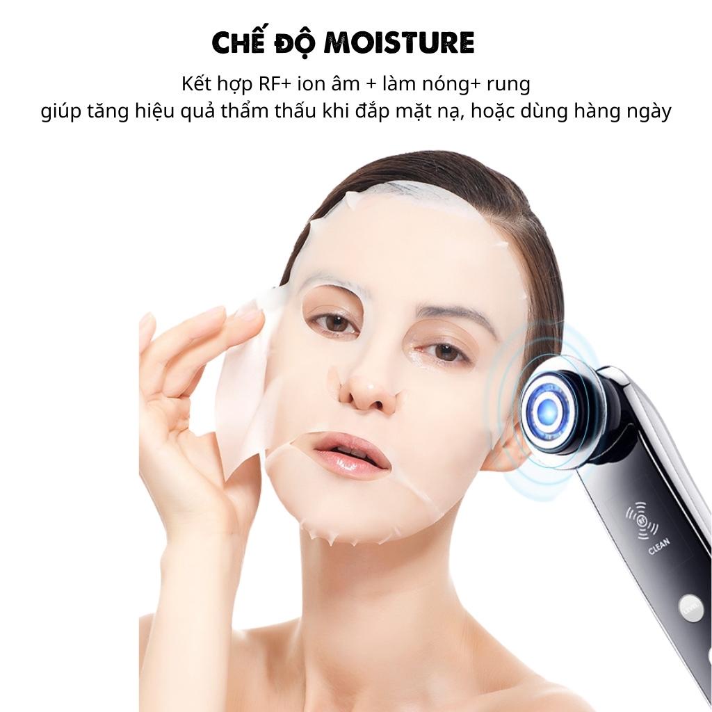 Máy massage mặt KR01 bản 2022, máy điện di tinh chất, nóng lạnh, nâng cơ mặt, chăm sóc da mặt chuyên sâu - Dinh Dinh