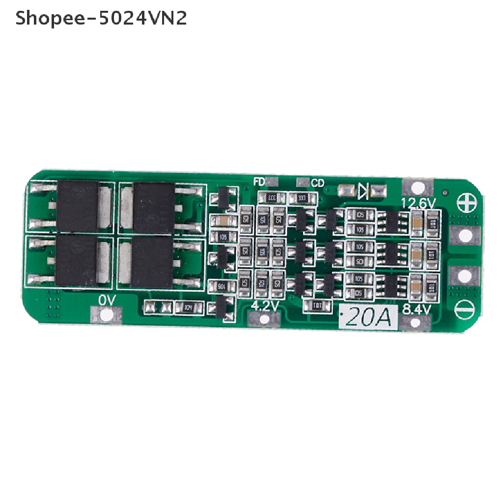 Bảng Mạch Sạc Pin Lithium 18650 PCB BMS 12.6V 3S 20A Chuyên Dụng