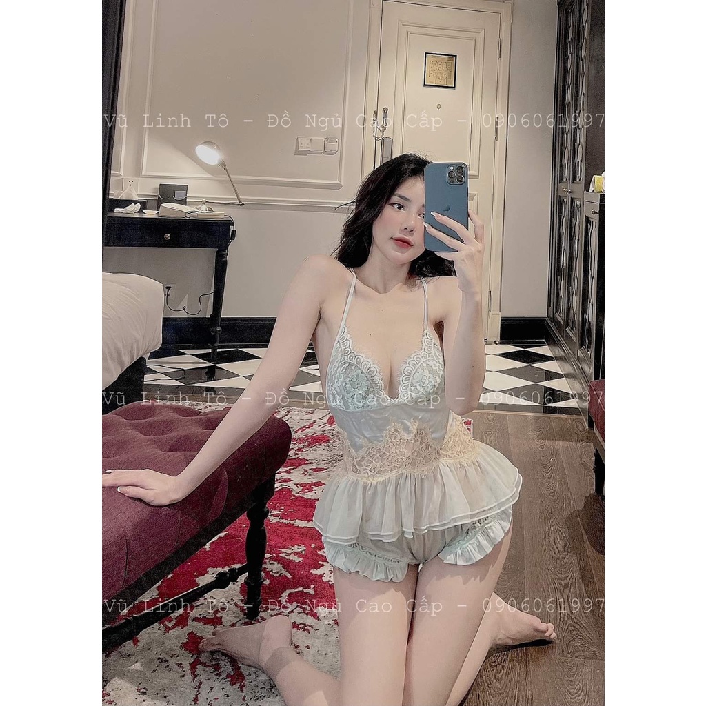 (M. 150) Set đồ ngủ hai dây lụa satin sexy cao cấp Bộ mặc nhà gợi cảm quyến rũ
