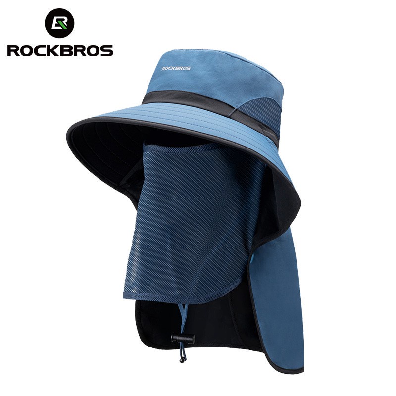 Mũ chống nắng Rockbros kèm khẩu trang thoáng khí thoải mái cho nam và nữ