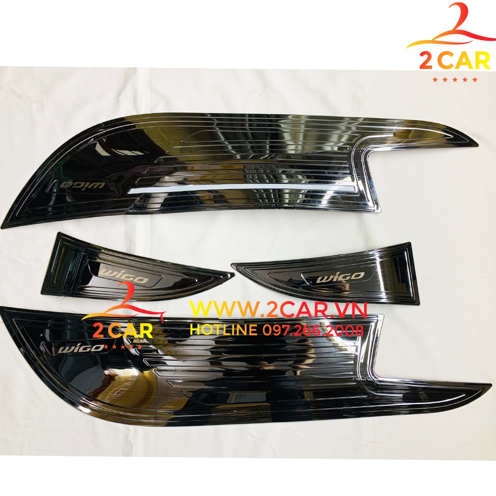Ốp Tapli Cánh Cửa, Màng Loa xe Toyota Wigo 2018 - 2021 Mẫu Titan cao Cấp