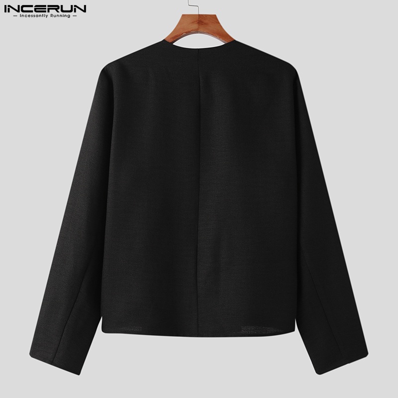 Áo khoác Parka INCERUN dài tay phong cách cổ điển cho nam