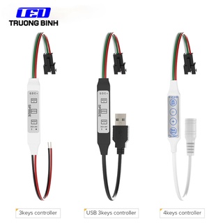 SP002E BỘ ĐIỀU KHIỂN 3 NÚT NHẤN CHO LED FULL MÀU ARGB WS2812B WS2811 UCS1903