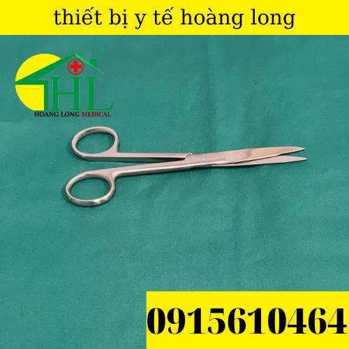 [Hàng Chính Hãng Parkistan] Kéo Y Tế Thẳng Nhọn 14cm- Kéo Cắt Chỉ