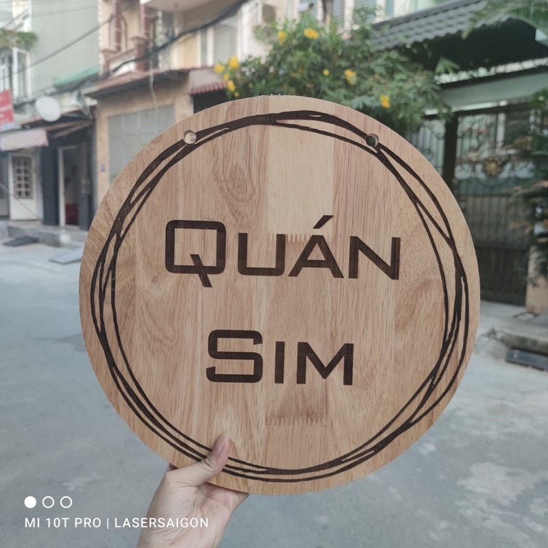 Bảng Gỗ Tên Shop Treo Ngoài Trời ~Miễn Phí Thiết Kế Theo Yêu Cầu