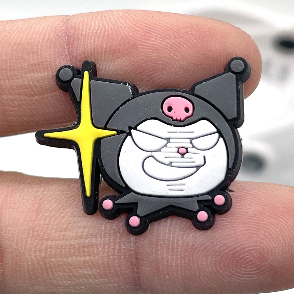 Phụ Kiện Trang Trí Dép Đi Biển Hình Hoạt Hình Croccs Jibitz Kuromi Series Cho Nữ