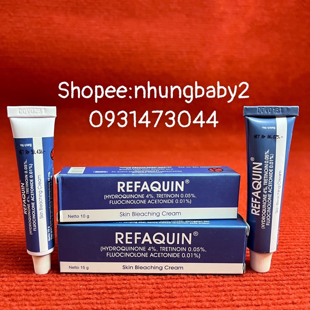 Kem Refaquin trắng da xóa nám Tretinoin 0,05%+ hydroquin 4%