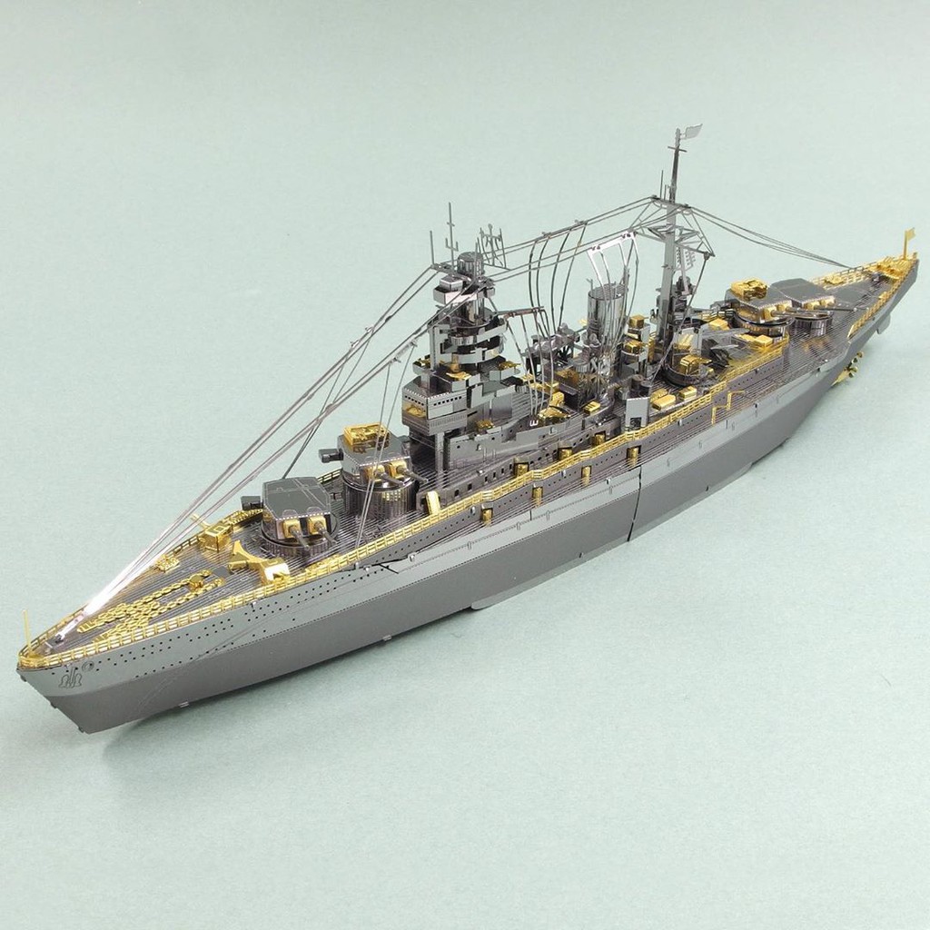 Tự Ráp Mô Hình Kim Loại 3D Tàu Chiến Thiết Giáp Hạm Nhật Bản Nagato Battleship ...