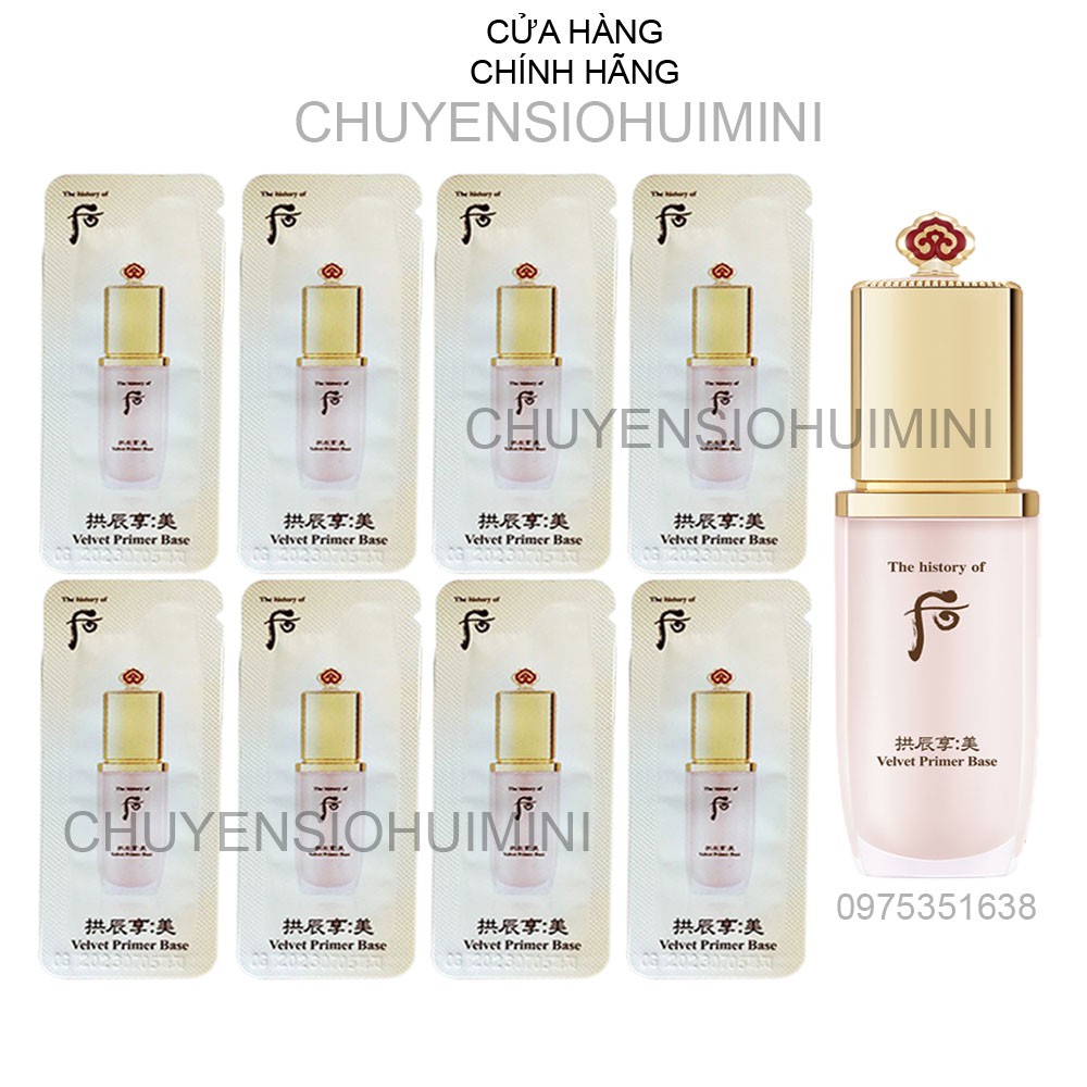 [Mới] Gói Kem Lót Kiềm Dầu Trang Điểm Thế Hệ Mới Whoo Velvet Primer Base 1Ml