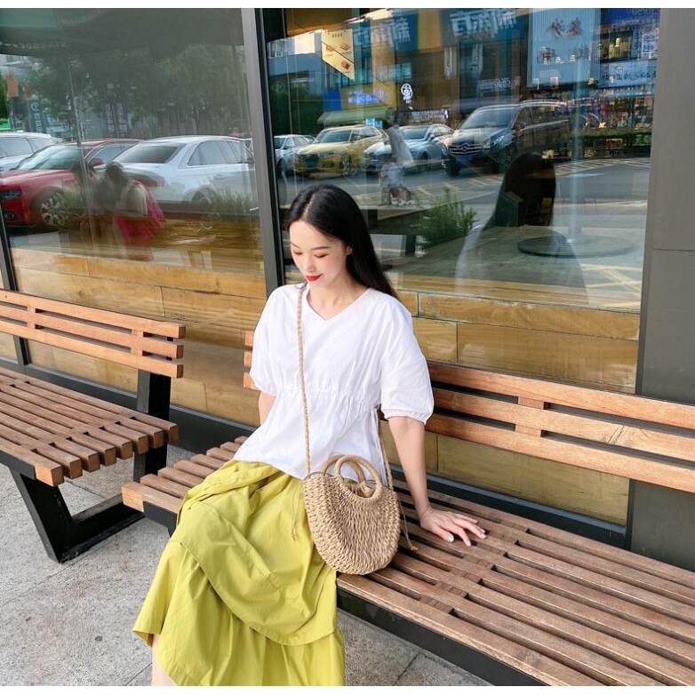 Labonia-Túi cói bán nguyệt thời trang đi biển phong cách vintage | BigBuy360 - bigbuy360.vn