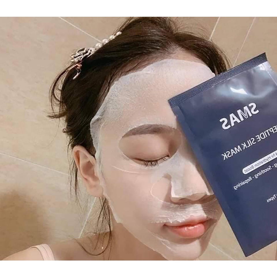 MIẾNG MẶT NẠ PHỤC HỒI DA SMAS PEPTIDE SILK MASK 25G