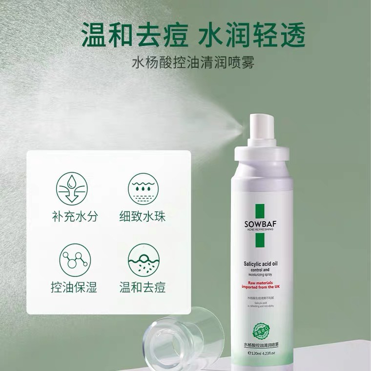 Xịt khoáng SOWBAF Salicylic Acid Oil Control And Moisturizing Spray SOBA10 | BigBuy360 - bigbuy360.vn