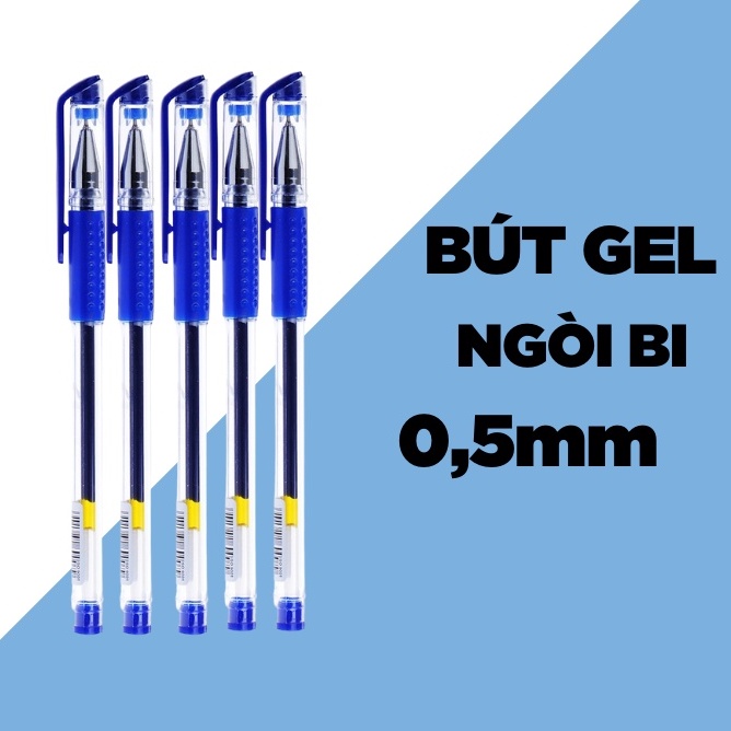 Bút gel xanh MG ngòi 0,5mm - Bút gel cao cấp văn phòng phẩm - MIYABI STORE