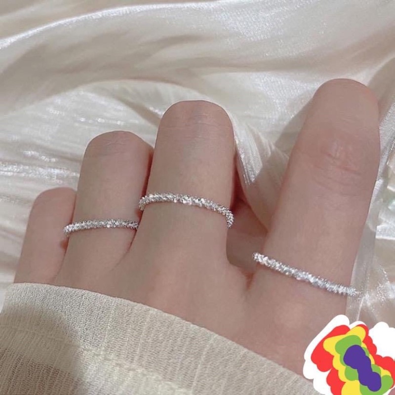 Nhẫn bạc nữ, nhẫn dây xoắn xinh xắn, độc lạ, đáng yêu- Bạc Ngọc Anh