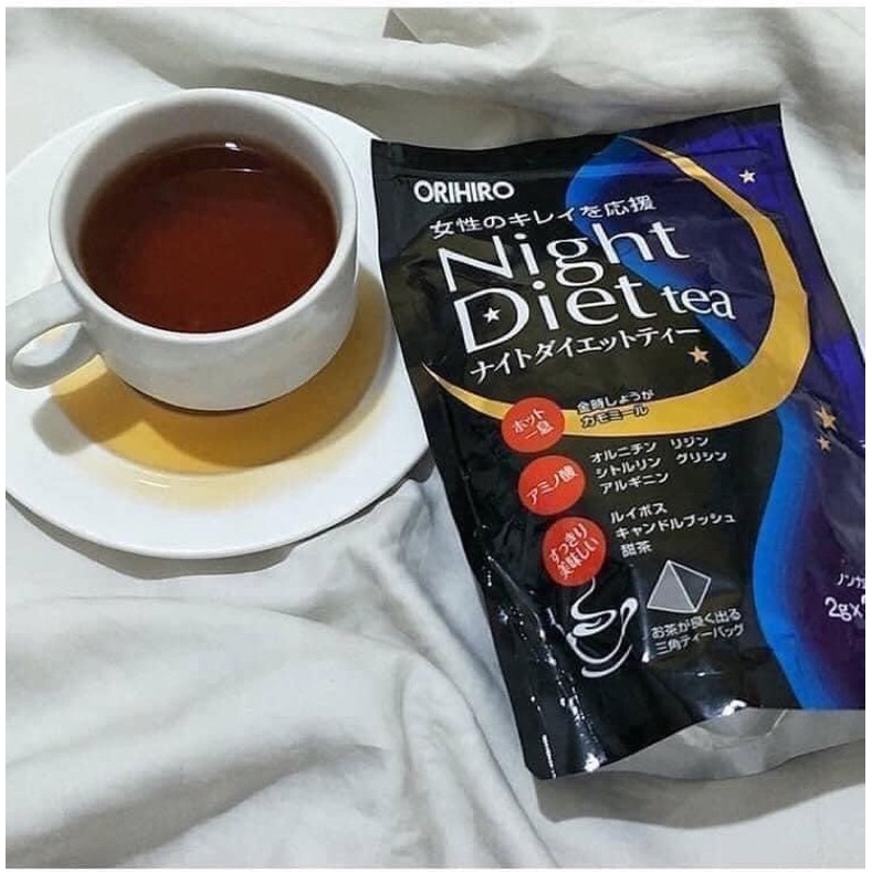 Trà hỗ trợ giảm cân ban đêm Orihiro Night Diet Tea 24 Túi Lọc