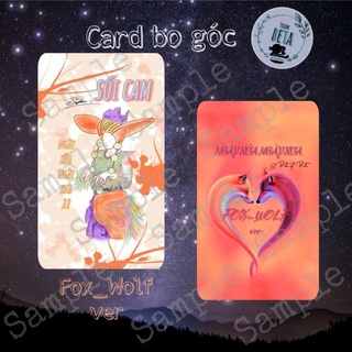 🌈card giấy bo góc sói cam_nxnx 22🌟